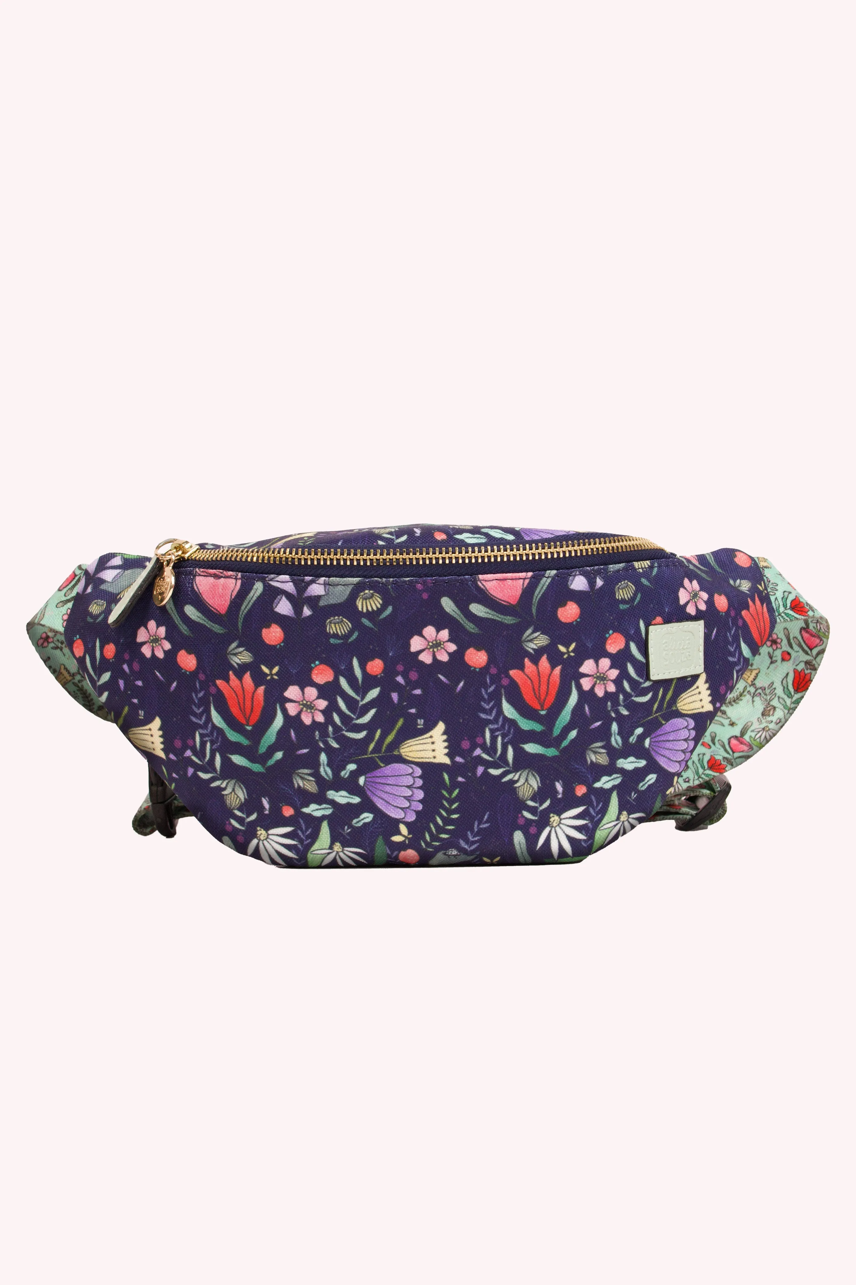 Purple Floral Fanny Pack