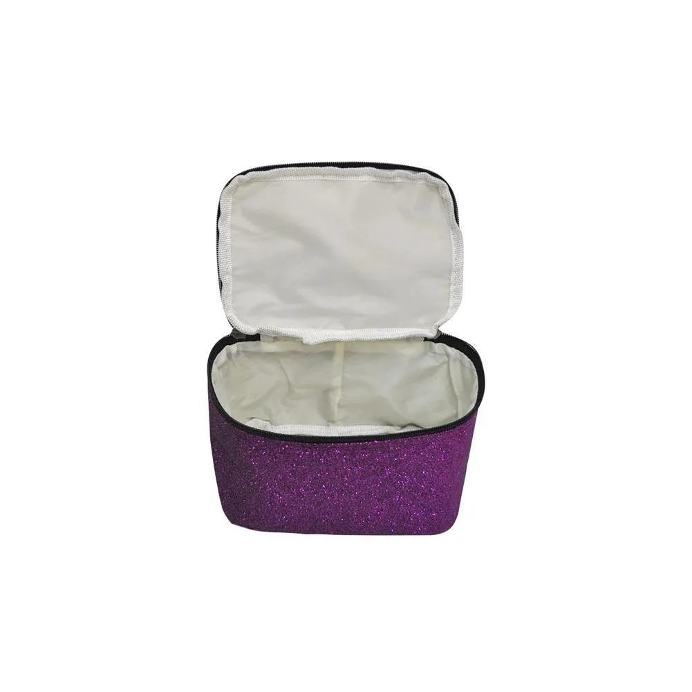 Purple Glitter NGIL Cosmetic Case