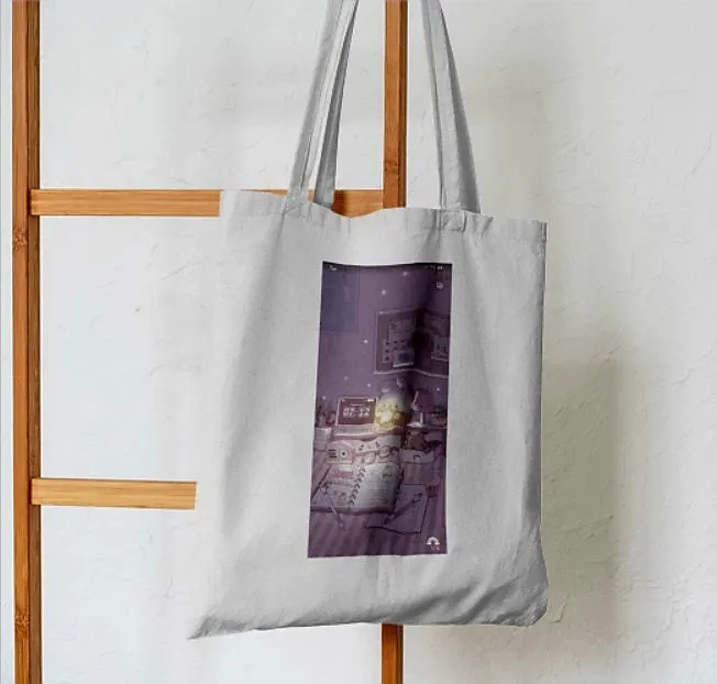 Purple Night Glow Tote Bag