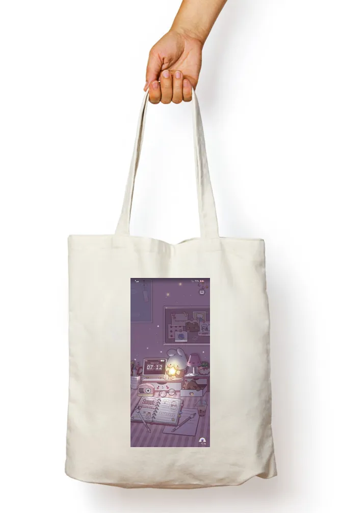 Purple Night Glow Tote Bag