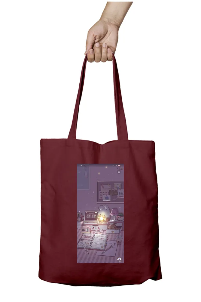 Purple Night Glow Tote Bag