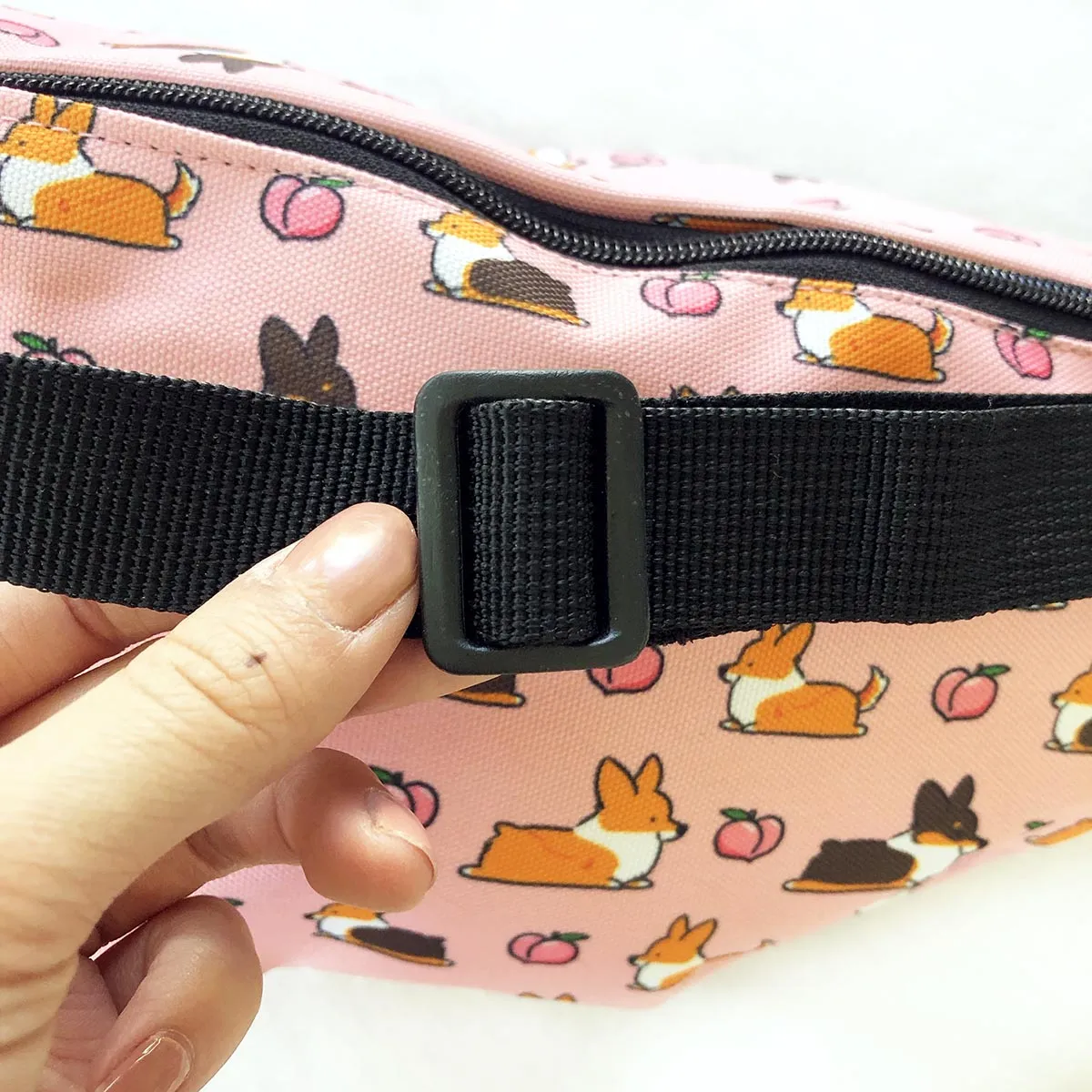 "Sploot Corgis" Pink Fanny Pack