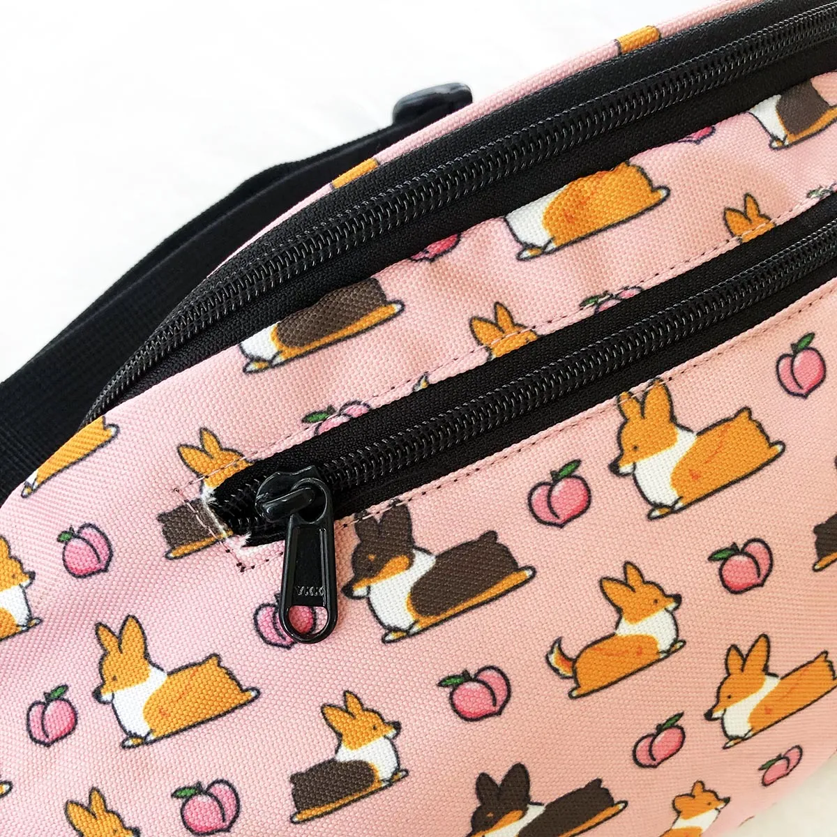 "Sploot Corgis" Pink Fanny Pack