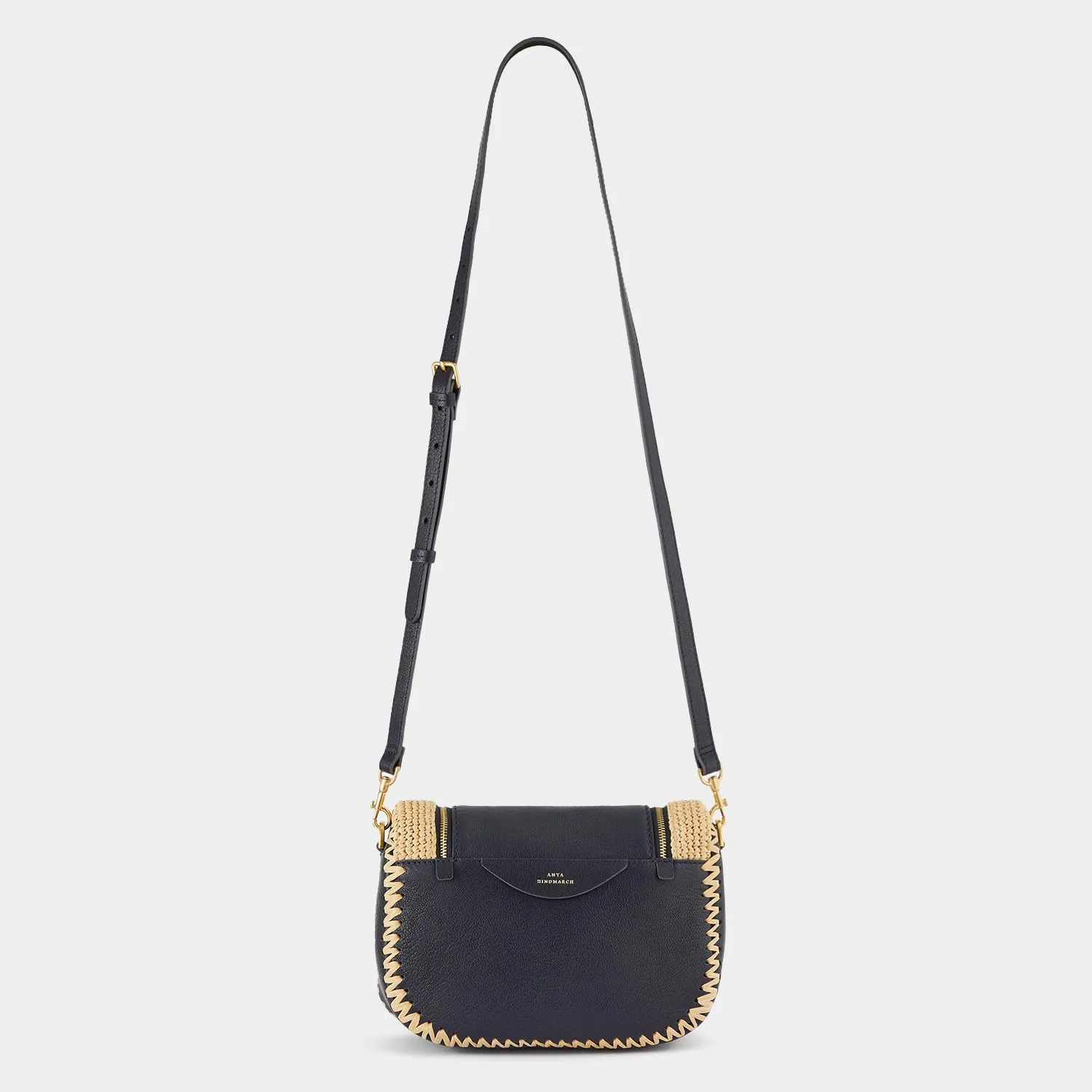 Raffia Vere Small Soft Satchel Cross-body