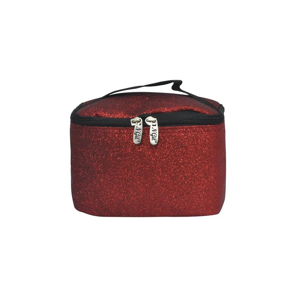 Red Glitter NGIL Cosmetic Case