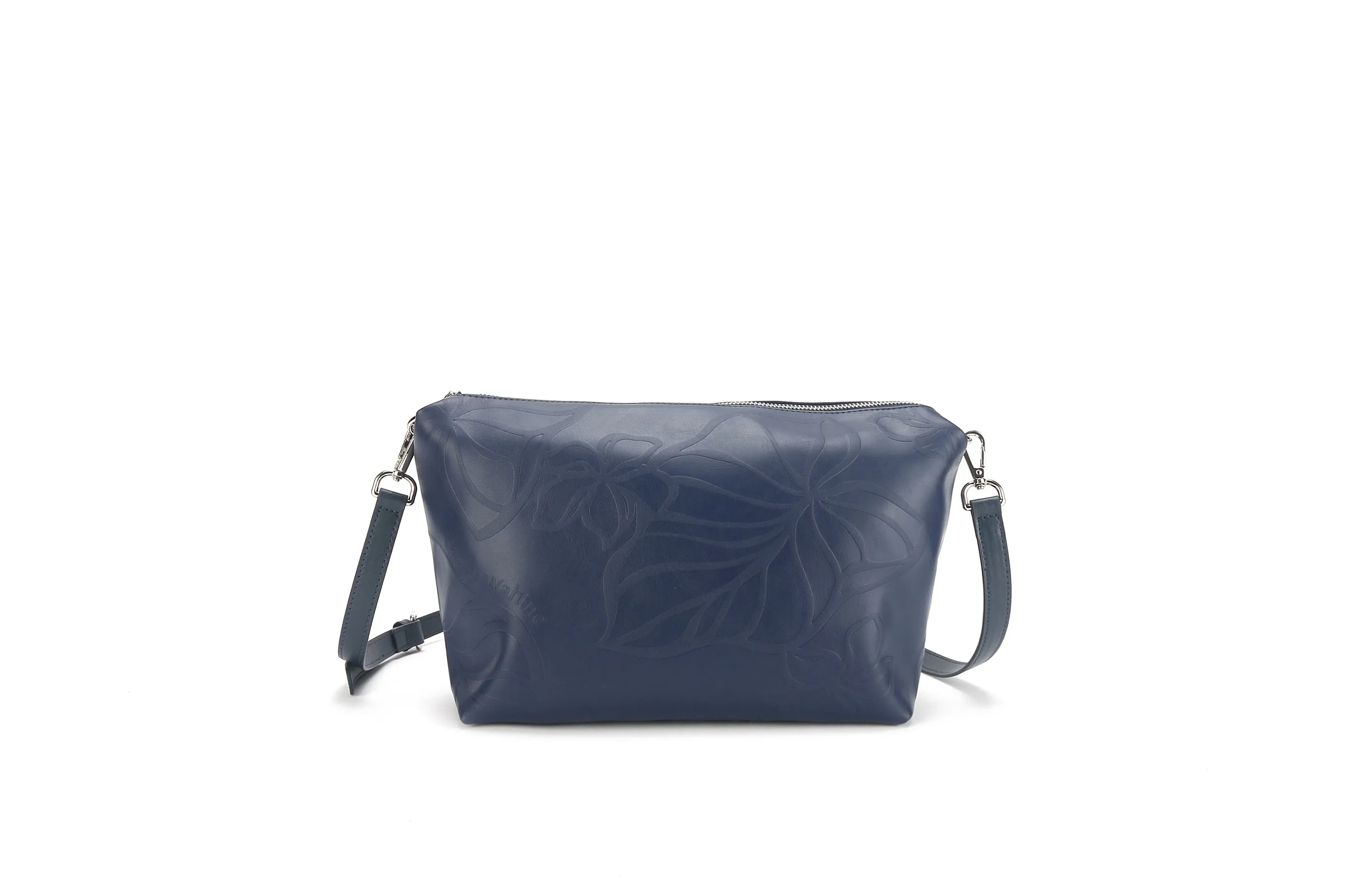 Reversible Tote Nancy Large Kalo Embossed Navy