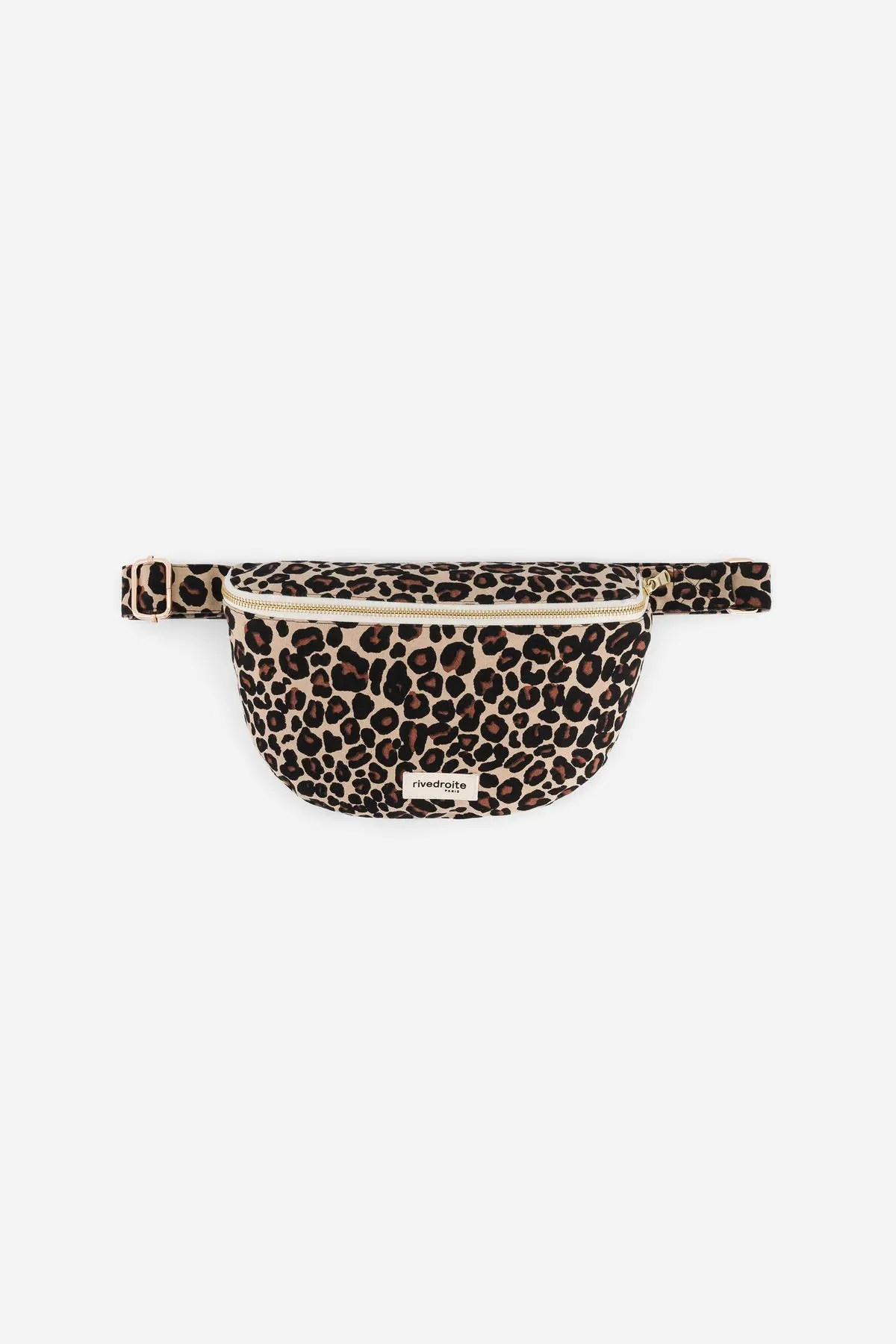 Leopard Beige Sand Rivedroit Custine Waist Bag - Stylish and Versatile