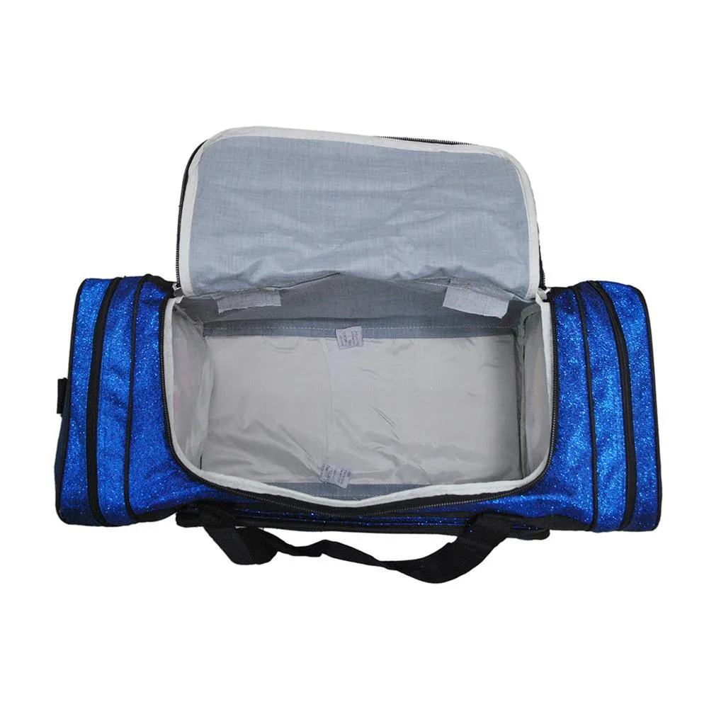 Royal Blue Glitter NGIL Canvas 20" Duffle Bag