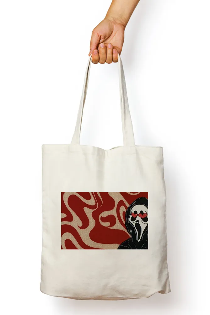 Scream Heart Eyes Tote Bag