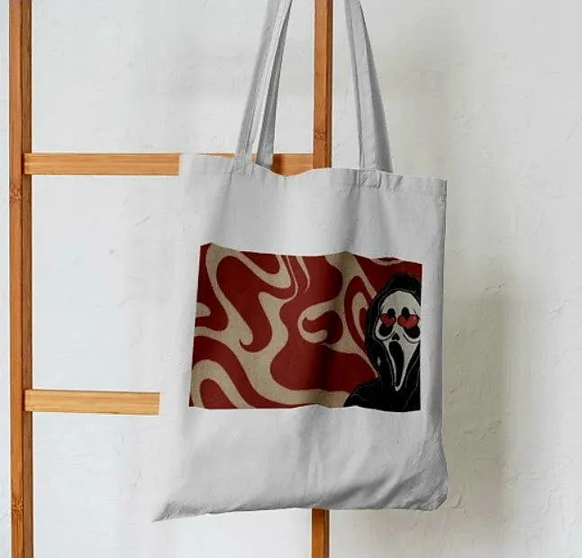 Scream Heart Eyes Tote Bag