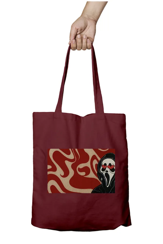 Scream Heart Eyes Tote Bag