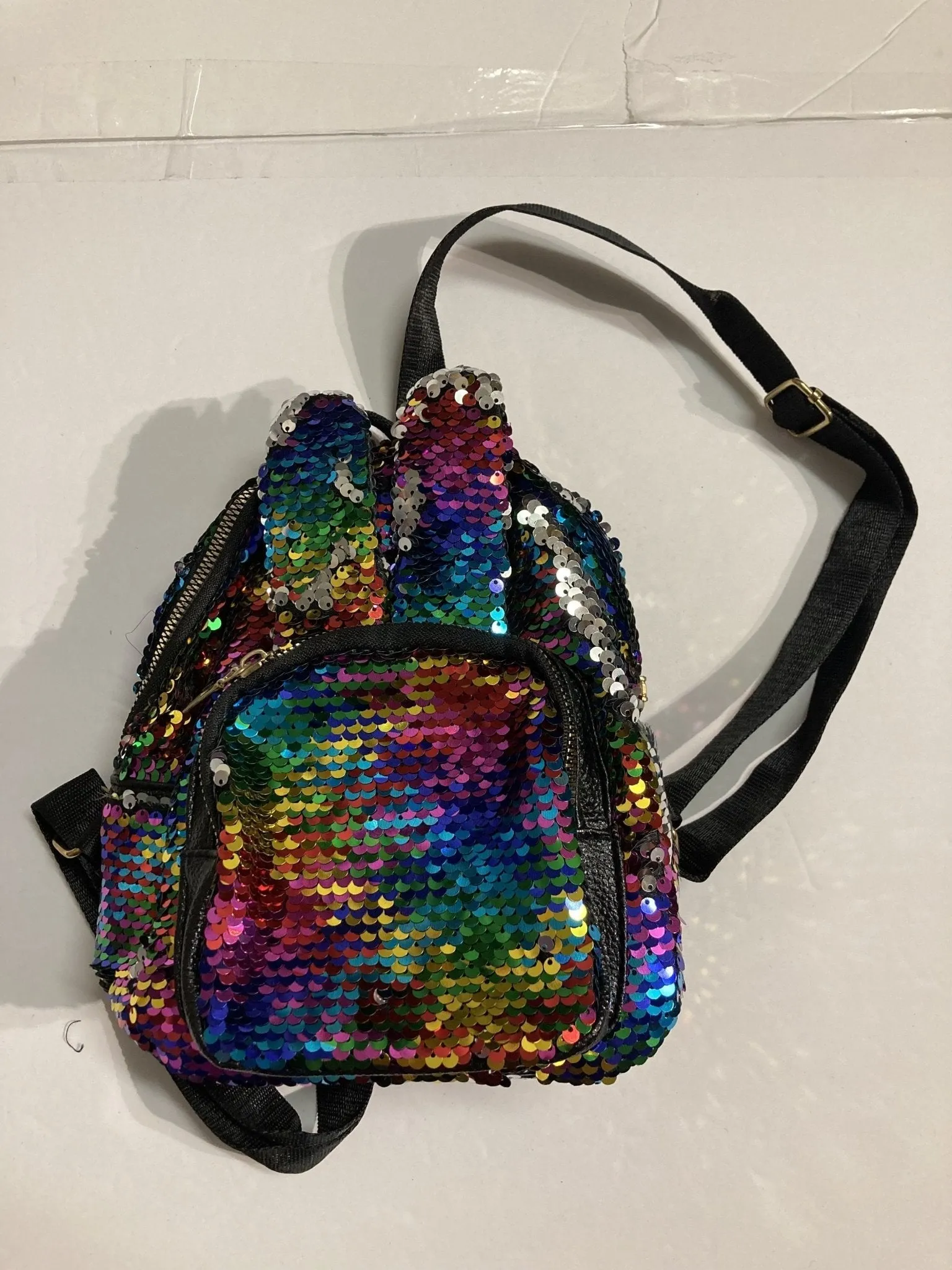 Sequin Decor Rabbit Ear Small Size Backpack