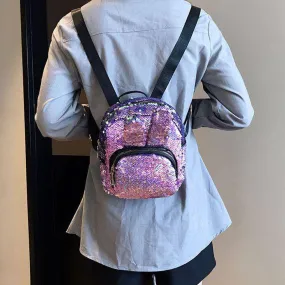 Sequin Decor Rabbit Ear Small Size Backpack