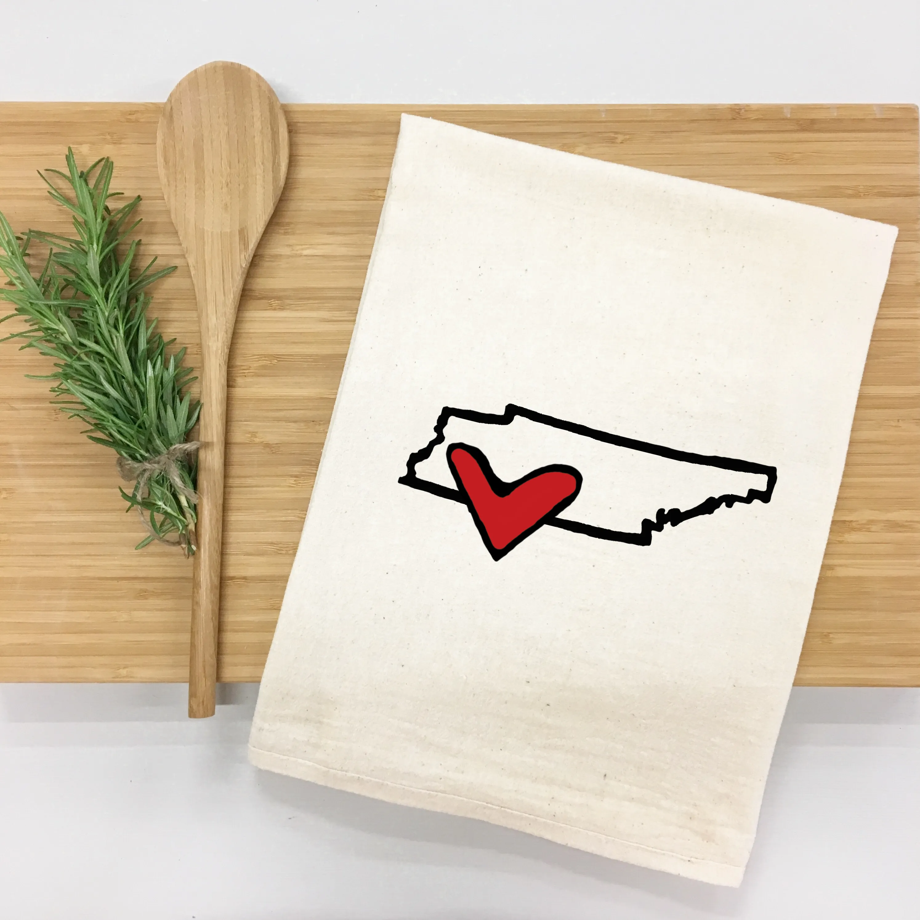 *State Love tea towel