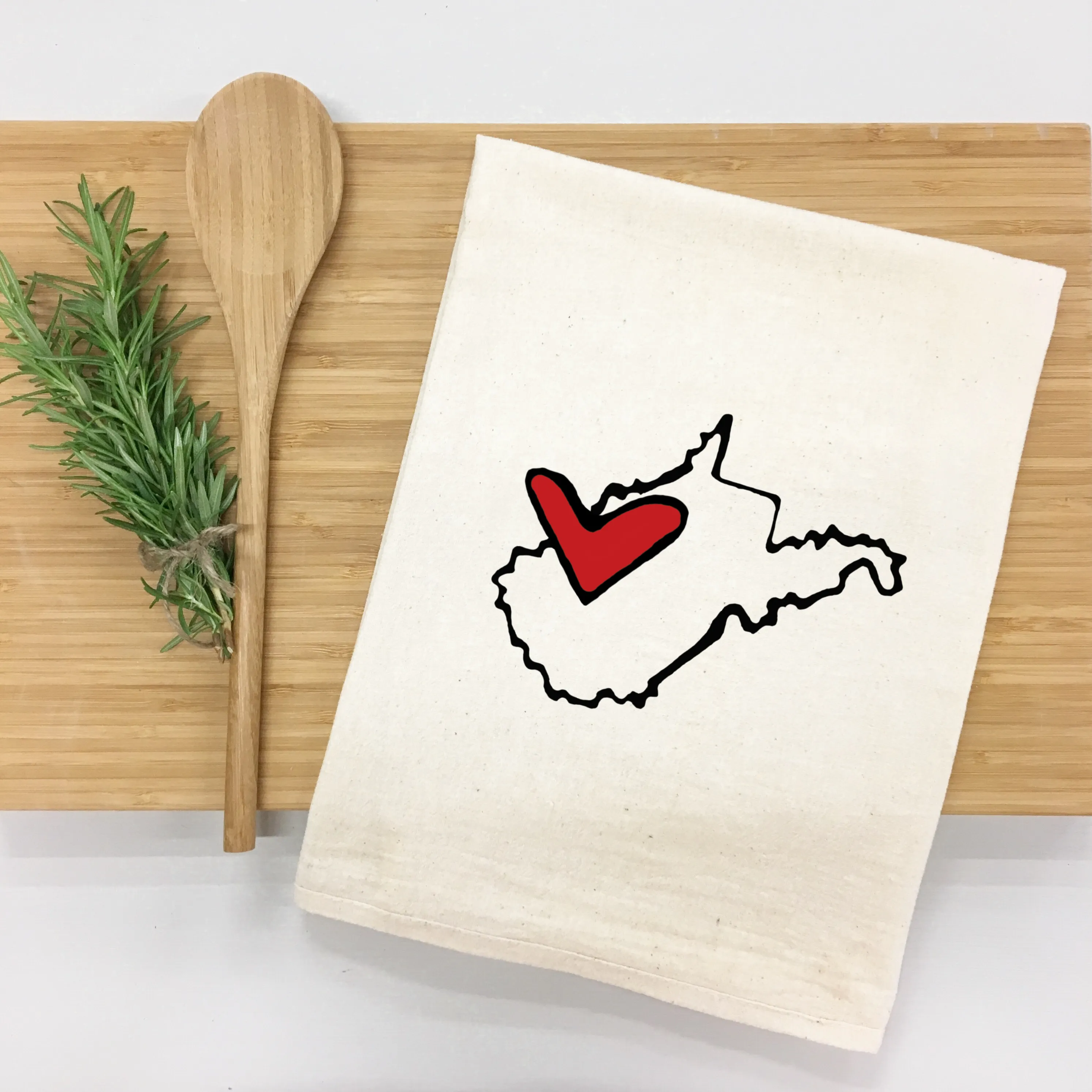 *State Love tea towel