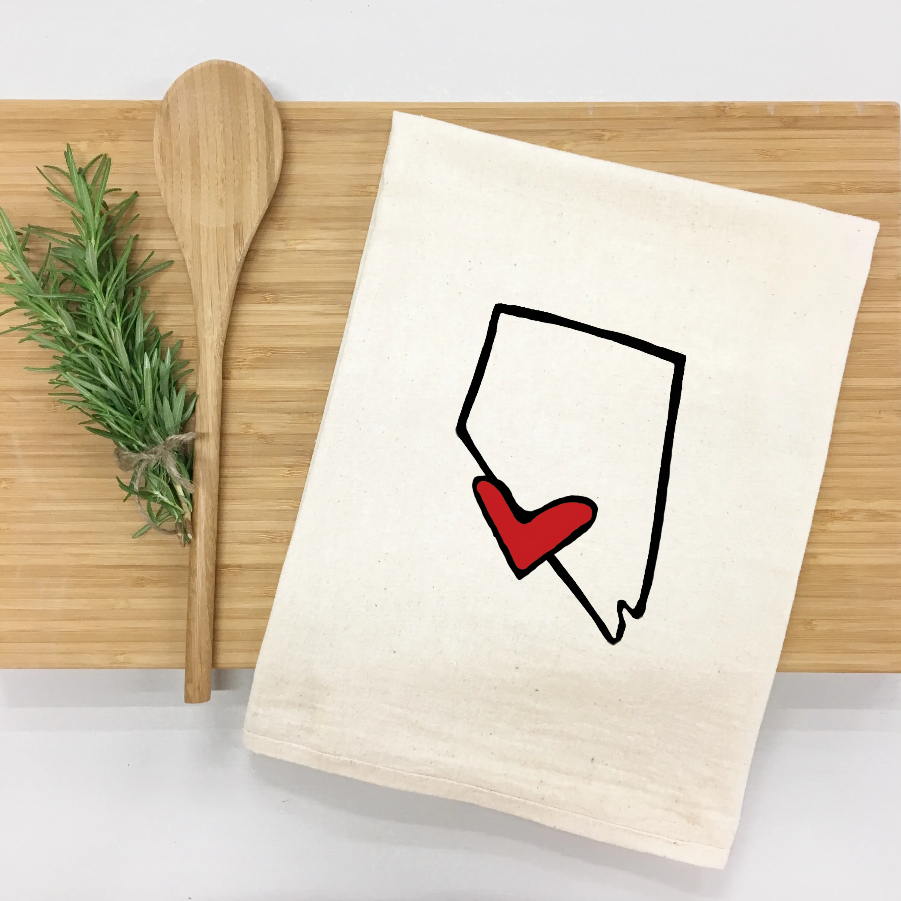 *State Love tea towel