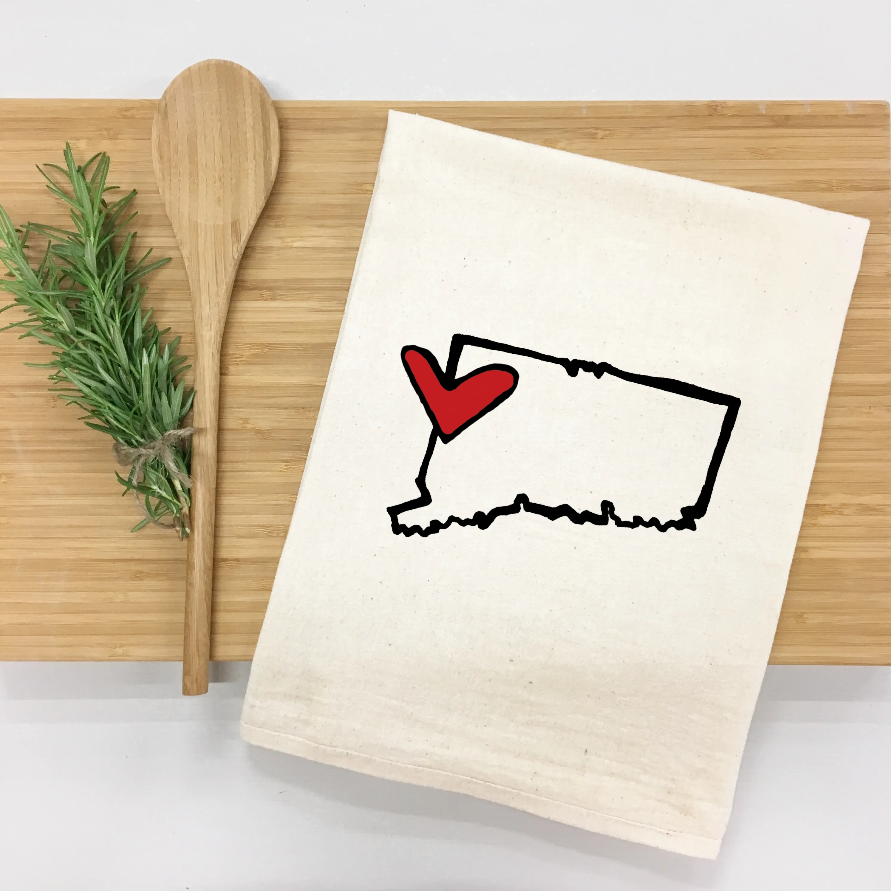 *State Love tea towel