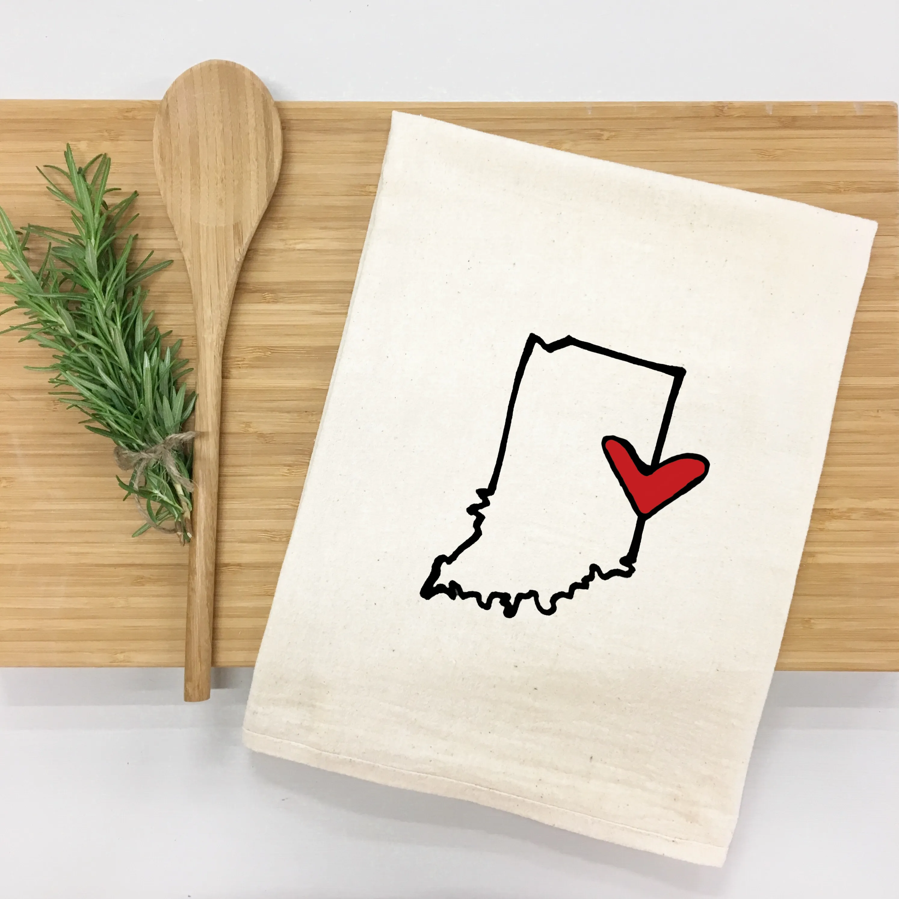 *State Love tea towel