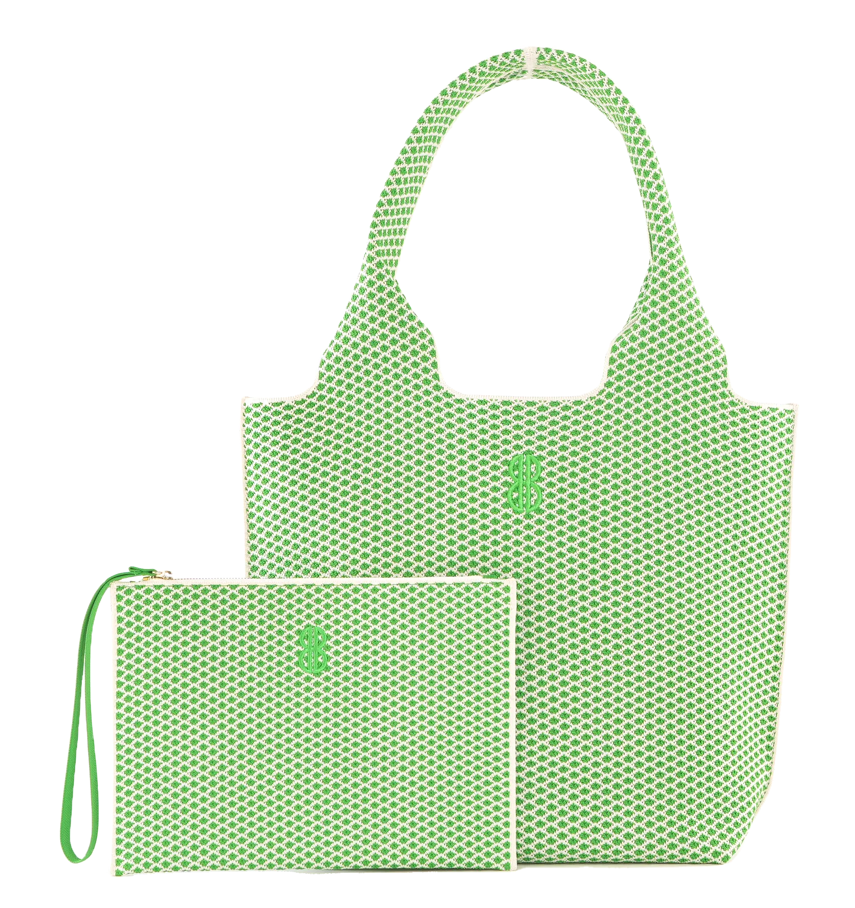 Sutton City Tote - Parakeet Green Diamond - Medium