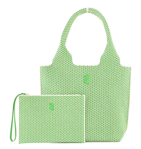 Sutton City Tote - Parakeet Green Diamond - Medium