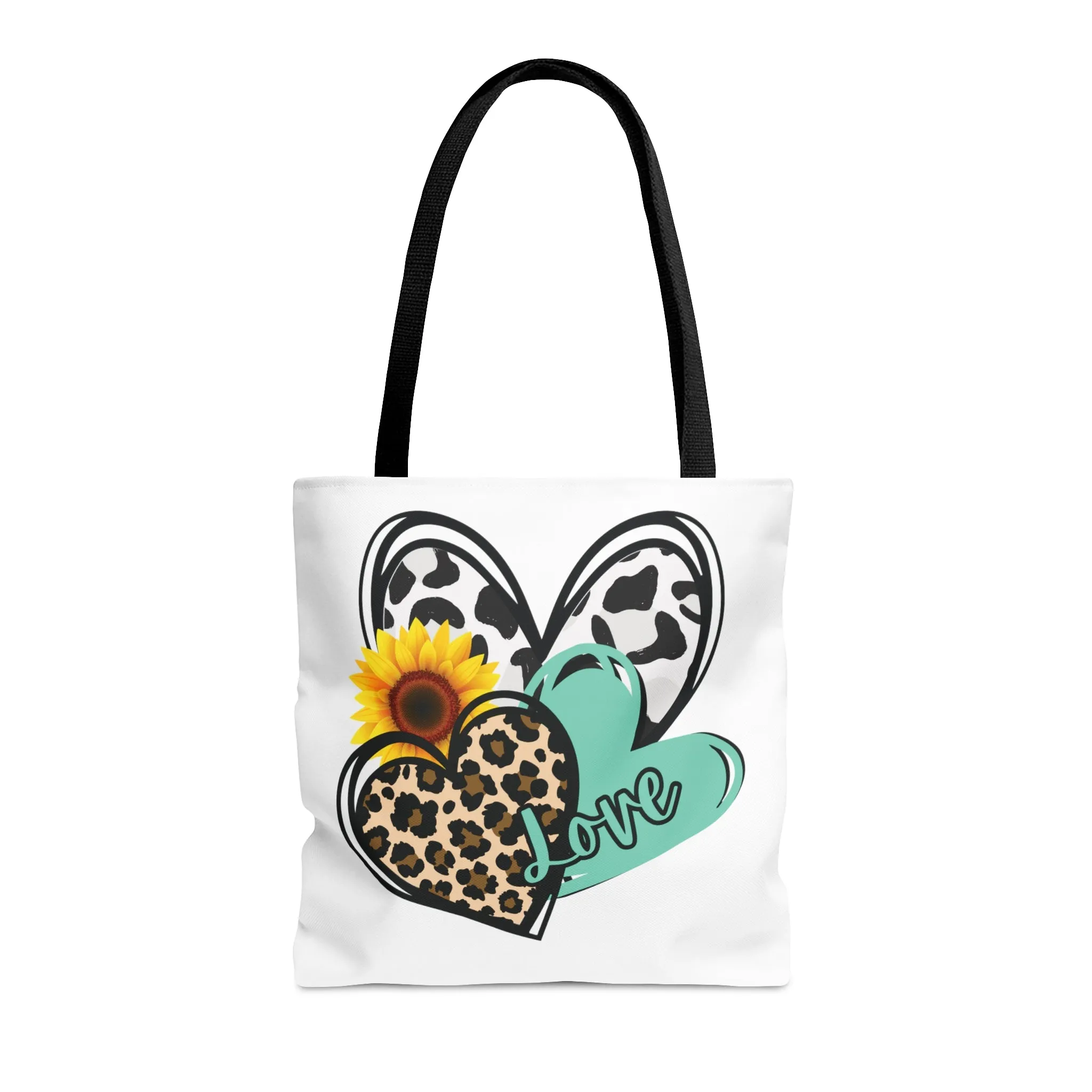 Triple Heart Tote Bag only at Bling & Bloom's Boutique | Cow Print Heart Bag | Cheetah Heart Tote | Love Tote Bag | Women's Shoulder Bag | Multi-size Bags