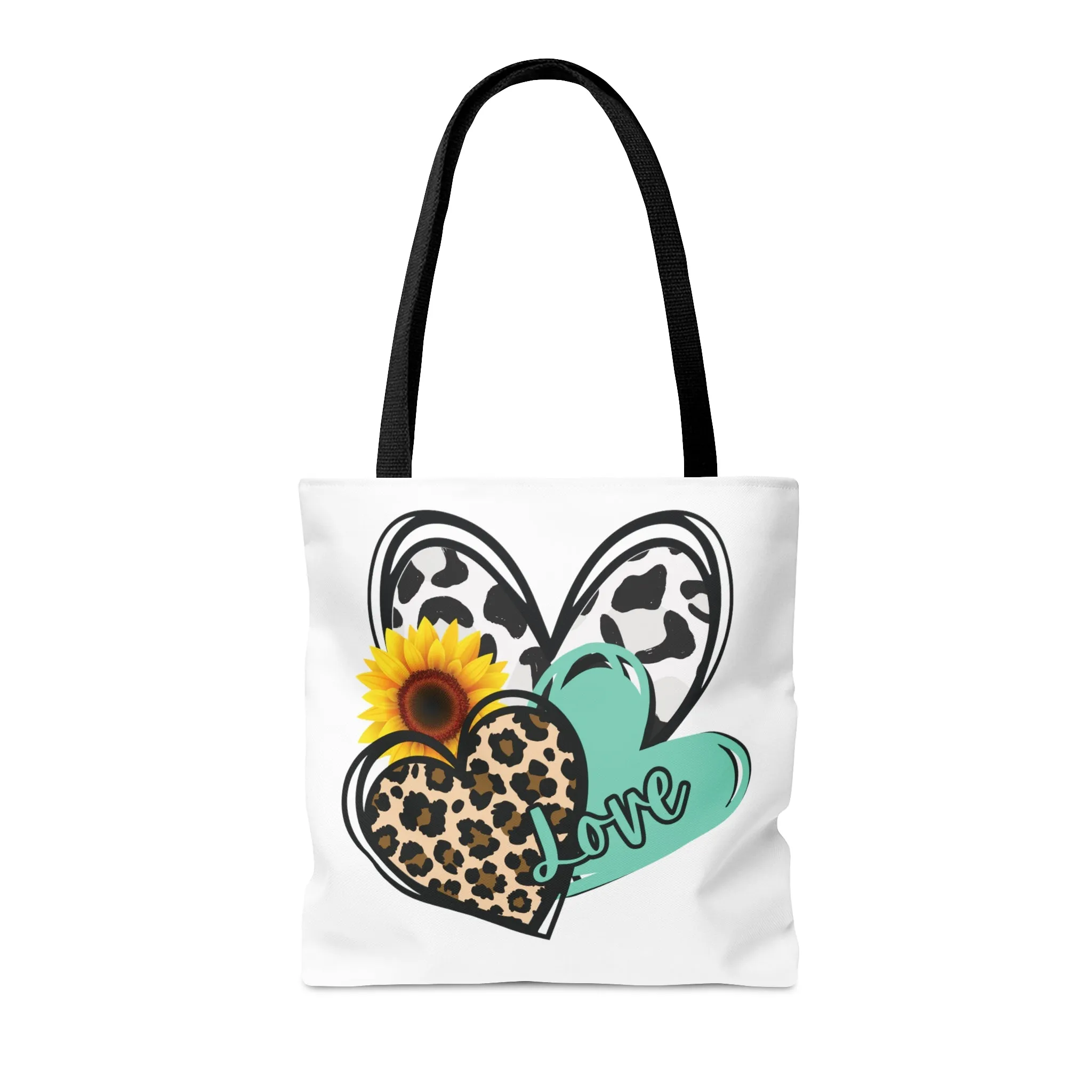 Triple Heart Tote Bag only at Bling & Bloom's Boutique | Cow Print Heart Bag | Cheetah Heart Tote | Love Tote Bag | Women's Shoulder Bag | Multi-size Bags