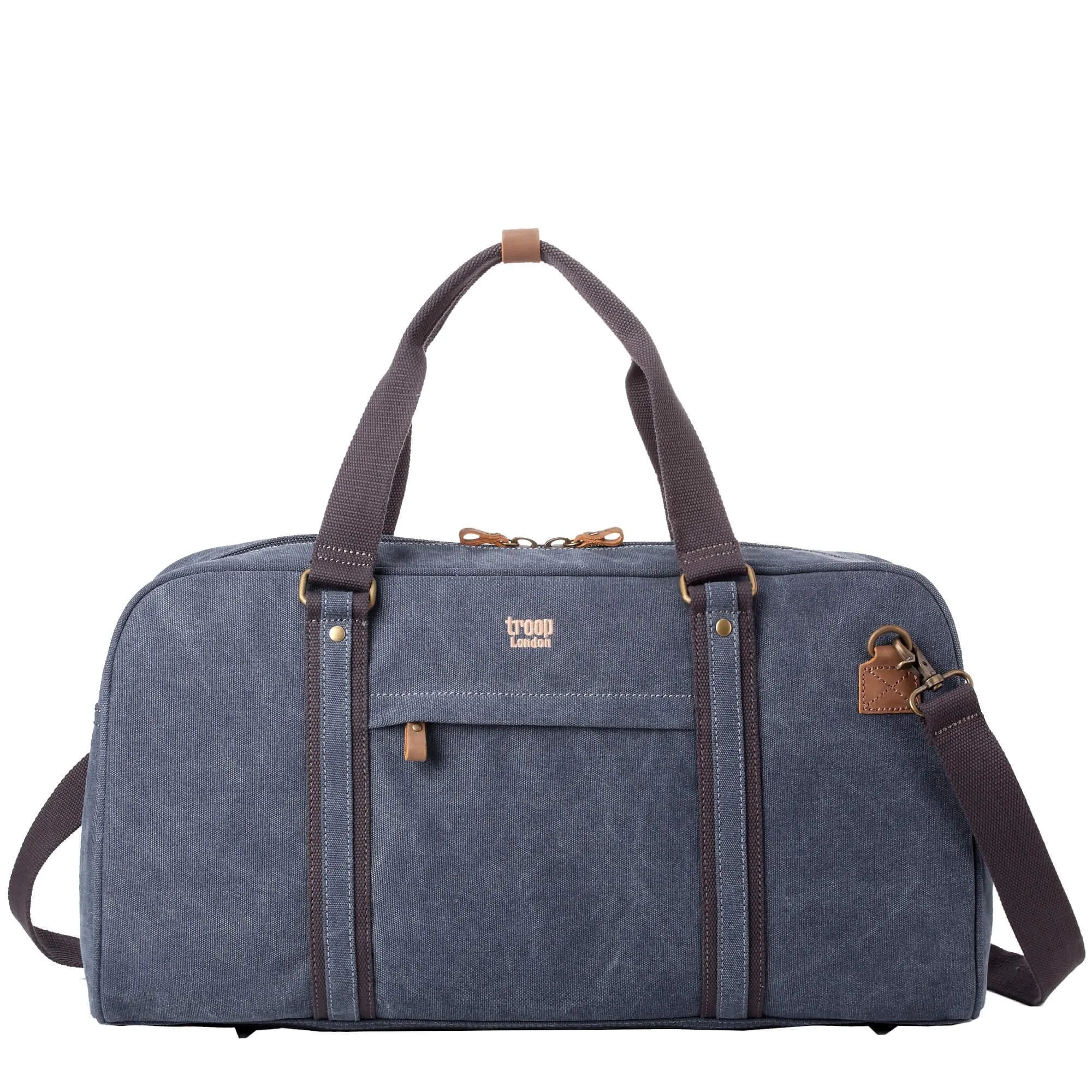 TRP0389 Troop London Classic Canvas Travel Duffel Bag, Large Holdall