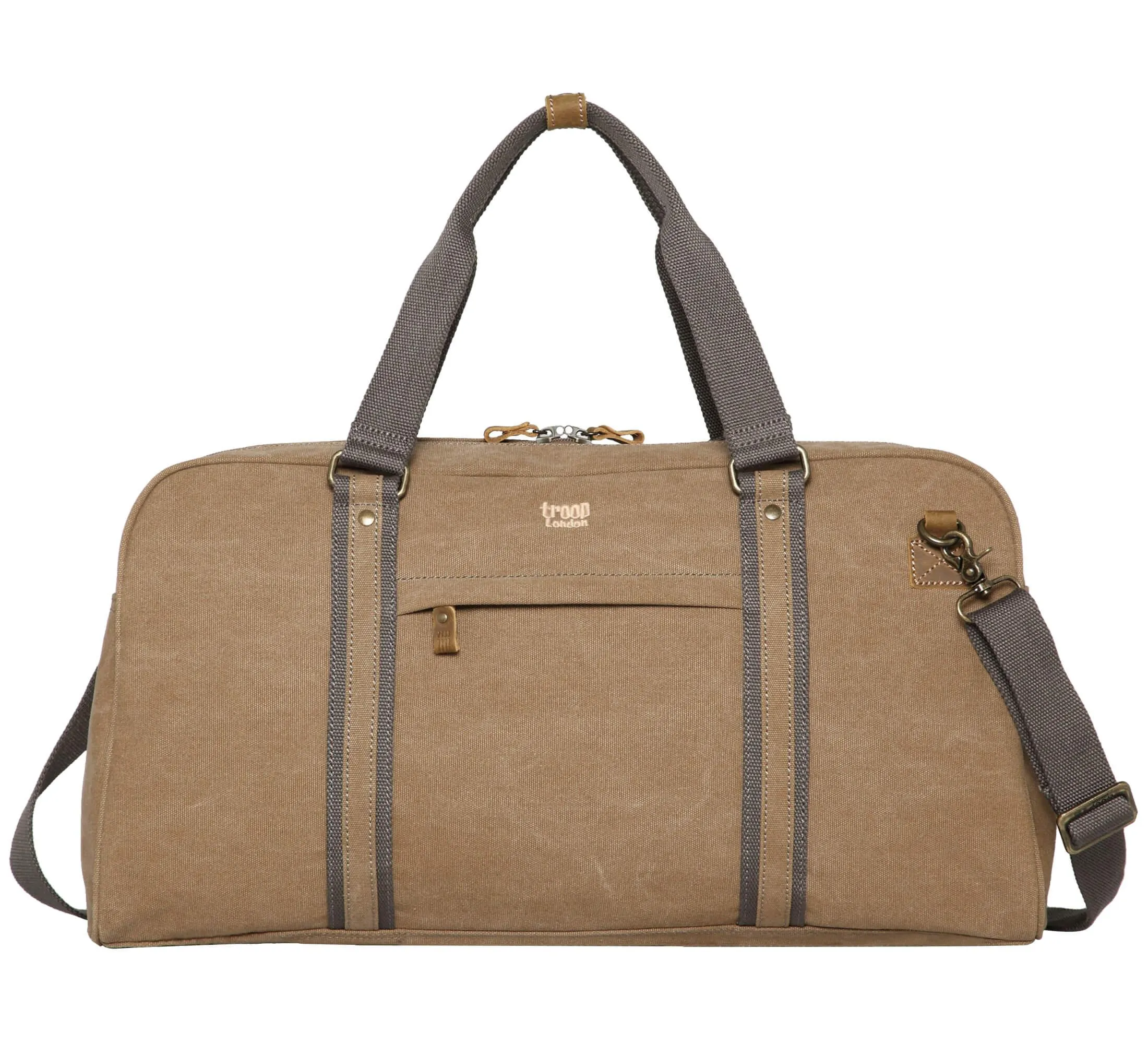 TRP0389 Troop London Classic Canvas Travel Duffel Bag, Large Holdall