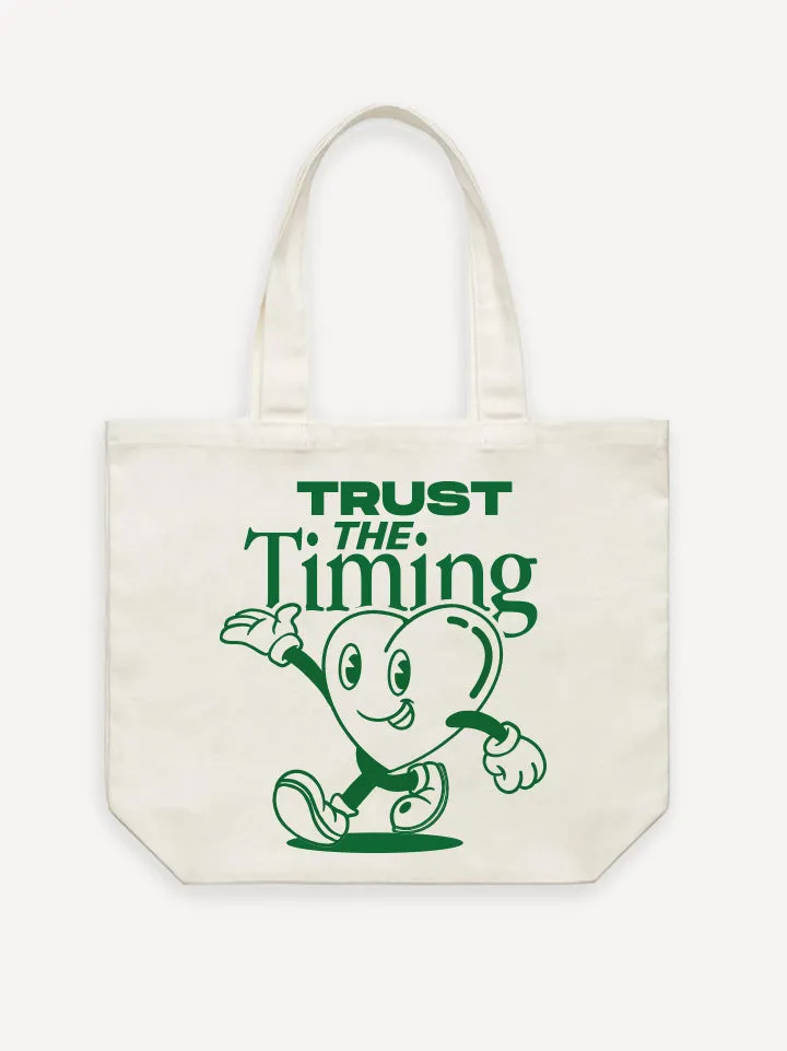 Trust The Timing Tote Bag