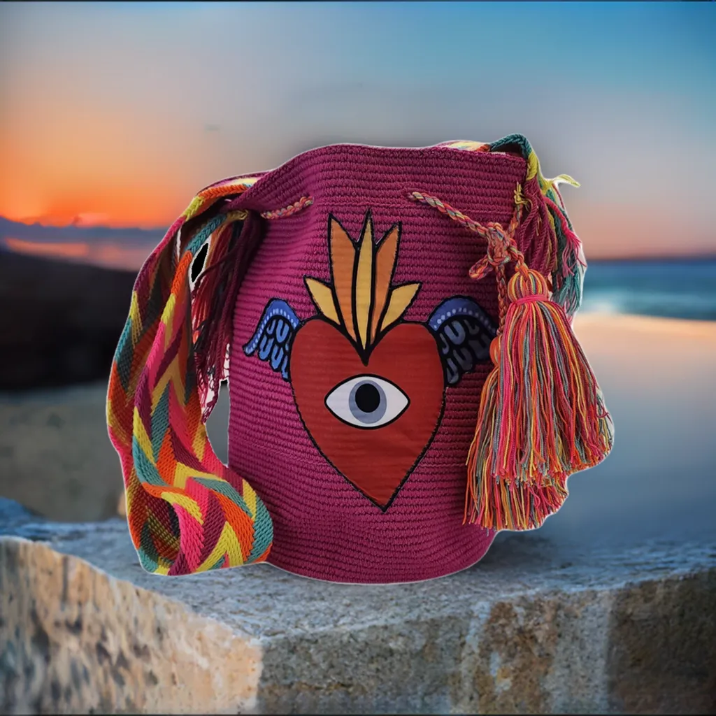 Vienna Large Wayuu Bag with Applique