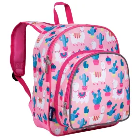 Wildkin Pink Llamas and Cactus Pack 'n Snack Backpack